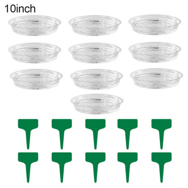 10pcs Round Heavy Duty Plastic Plant Pot Saucer Base Water Tray Garden 10pcs Round Heavy Duty Plastic Plant Pot Saucer Base Water Tray Garden